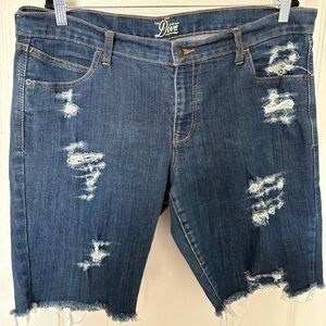 Old Navy Diva Distressed Blue Jean shorts